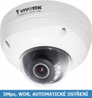 Denní a noční test venkovní IP kamery VIVOTEK FD8372 - bezpečnostní IP kamera, 5Mpx rozlišení, automatické ostření, WDR, IR přísvit, IP66 a IK10