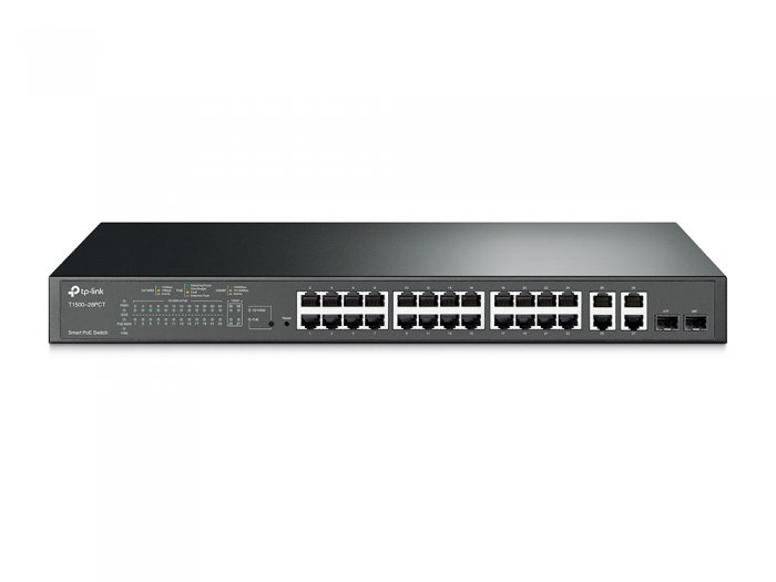 PoE switch TP-LINK T1500-28PCT detail porty