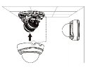 Vnitřní IP kamera VIVOTEK FD816BA-HF2 instalace na stěnu i strop